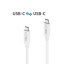 PureLink USB4-Kabel 20Gbps, 240W USB C - USB C 0.5 m, Weiss