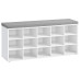 VASAGLE Schuhschrank mit Polster 105 x 48 cm, Weiss VASAGLE Schuhschrank mit Polster 105 x 48 cm, Weiss