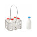 HobbyFun Mini-Lebensmittel Milch-Körbchen 2.6 x 1.9 x 4 cm