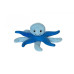 KIWI WALKER Hunde-Spielzeug 2 in 1 Oktopus & Seestern Blau