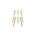 Songmics Beistelltisch 2er Set Weiss/Nature Songmics Beistelltisch 2er Set Weiss/Nature
