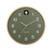 KARLSSON Wanduhr Natural Cuckoo 31.5 cm, Grün