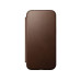 Nomad Book Cover Modern Leather iPhone 16 Plus Braun Nomad Book Cover Modern Leather iPhone 16 Plus Braun