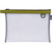 Kolma Accessoires-Tasche Nylon Bag A4 Transparent / Olivgrün