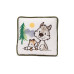 Nici Green Kissen Wolf Winny und Streifenhörnchen Jojo quadratisch Nici Green Kissen Wolf Winny und Streifenhörnchen Jojo quadratisch