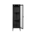 House Nordic Vitrine Brisbane 140 x 40 cm, Schwarz