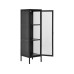 House Nordic Vitrine Brisbane 140 x 40 cm, Schwarz