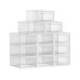 Songmics Schuhorganizer 12 Stück, 33.3 x 14 cm, Transparent