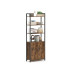 VASAGLE Regal mit 4 Ablagen 60 cm x 159.5 cm, Braun/Schwarz