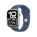 Apple Watch Series 10 46 mm Alu Silber Sport Denim S/M