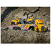 Dickie Toys Baustellenfahrzeug Grosser Mack Truck mit 2 Volvo Fahrzeugen Dickie Toys Baustellenfahrzeug Grosser Mack Truck mit 2 Volvo Fahrzeugen