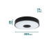 Philips Deckenleuchte Coiner SceneSwitch 2700K, 2700 Lm, Schwarz