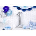 Partydeco Folienballon Zahl 1 gross 86 cm, silber, 1 Stück