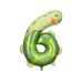 Partydeco Folienballon Nummer 6 als Motiv 75 x 96 cm, 1 Stück Partydeco Folienballon Nummer 6 als Motiv 75 x 96 cm, 1 Stück