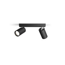 Philips Aufbauspot Idris GU10, IP44 Schwarz, ohne Leuchtmittel