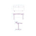 Ultradesk Gaming Tisch Higlander XXL Weiss