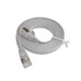 SLIM Slimpatchkabel RJ-45 - RJ-45, Cat 6, STP, 0.25 m, Grau