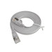 SLIM Slimpatchkabel RJ-45 - RJ-45, Cat 6, STP, 0.75 m, Grau