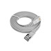 SLIM Slimpatchkabel RJ-45 - RJ-45, Cat 6, STP, 0.75 m, Grau