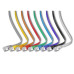 SLIM Slimpatchkabel RJ-45 - RJ-45, Cat 6, STP, 1.5 m, Grau