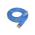 SLIM Slimpatchkabel RJ-45 - RJ-45, Cat 6, STP, 0.25 m, Blau