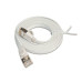 SLIM Slimpatchkabel RJ-45 - RJ-45, Cat 6, STP, 1.5 m, Weiss