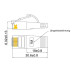 SLIM Slimpatchkabel RJ-45 - RJ-45, Cat 6, STP, 1 m, Violett