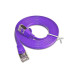 SLIM Slimpatchkabel RJ-45 - RJ-45, Cat 6, STP, 1 m, Violett