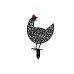 Wallxpert Gartenstecker Huhn 30 cm, 5er Set, Schwarz Wallxpert Gartenstecker Huhn 30 cm, 5er Set, Schwarz
