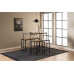 AC Design Bartisch Bahamas 4-er Set, Braun/Schwarz