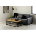 AC Design Couchtisch Strington 120 x 60 x 42 cm, Braun/Schwarz