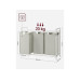 VASAGLE Wäschekorb mit Ablage 3 x 38 l, Weiss VASAGLE Wäschekorb mit Ablage 3 x 38 l, Weiss