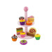 Viga Spiel-Lebensmittel Cupcakes mit Kuchenregal Viga Spiel-Lebensmittel Cupcakes mit Kuchenregal