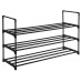 Songmics Schuhregal mit 3 Ablagen 92 x 30.5 x 55 cm, Schwarz Songmics Schuhregal mit 3 Ablagen 92 x 30.5 x 55 cm, Schwarz
