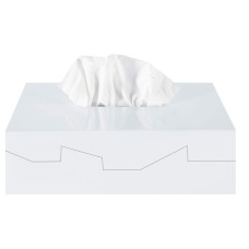 spirella Kosmetiktuchbox Silhouette Weiss, Kunststoff spirella Kosmetiktuchbox Silhouette Weiss, Kunststoff