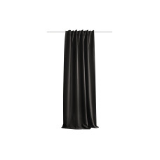 Stotz Decor AG Nachtvorhang mit Faltenband Finley 135 cm x 245 cm, Schwarz