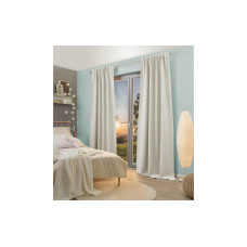 Stotz Decor AG Nachtvorhang mit Faltenband Flint, Blackout 135 cm x 300 cm