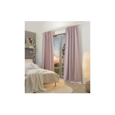 Stotz Decor AG Nachtvorhang mit Faltenband Flint, Blackout 135 cm x 300 cm