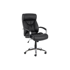 AC Design Bürostuhl Benson, mit Polsterrücken und Armlehnen, Schwarz