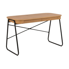 AC Design Tisch Blueton, Schwarz matt / Wildeiche matt