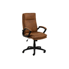 AC Design Bürostuhl Brad, mit Armlehnen und Bremsrollen, Camel