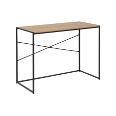 AC Design Tisch Seaford, Schwarz matt / Wildeiche matt
