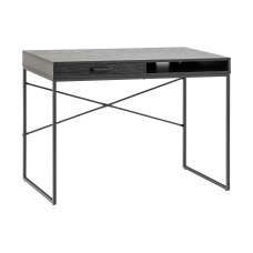 AC Design Tisch Seaford, Schwarz matt / Schwarz matt