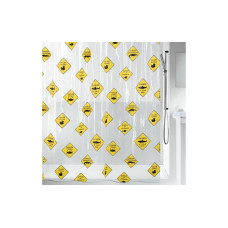 spirella Duschvorhang Danger 180 x 200 cm Gelb/Transparent spirella Duschvorhang Danger 180 x 200 cm Gelb/Transparent