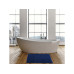 MSV Badteppich Chenille 60 x 90 cm, Dunkelblau