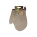 MSV Peelinghandschuh aus Jute 25 x 18 cm, Braun