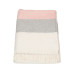 Hubatka Decke Streifen 150 x 200 cm, Beige/Grau/Rosa