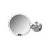 Simplehuman Kosmetikspiegel mit Sensor mit Wandhalterung Silber matt