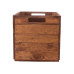 Holz Zollhaus Aufbewahrungskiste Vintage 33 x 38 cm, Braun