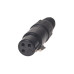 Bemero Stecker BC1001BK-F 3-Pol XLRf female Stecker schwarz